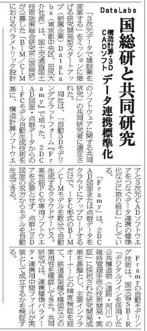 建設通信新聞社 9月16日付3面